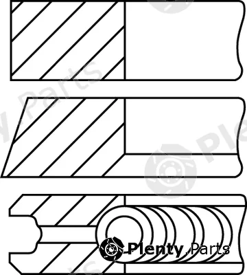 Goetze Engine 08-283700-10 — Piston Ring Kit