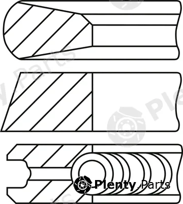 Goetze Engine 08-445200-10 — Piston Ring Kit