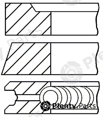 Goetze Engine 08-124600-00 — Piston Ring Kit