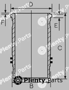 Goetze Engine 15-450190-00 — Cylinder Sleeve