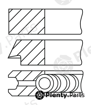Goetze Engine 08-452700-00 — Piston Ring Kit LKZ-Ring®