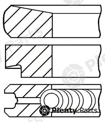 Goetze Engine 08-207300-10 — Piston Ring Kit