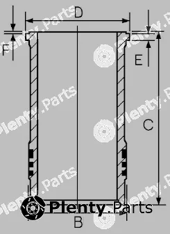 Goetze Engine 14-260090-00 — Cylinder Sleeve