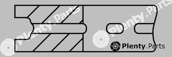 Goetze Engine 6.35mm030PGOE12 — Piston Ring