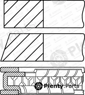 Goetze Engine 08-430607-00 — Piston Ring Kit