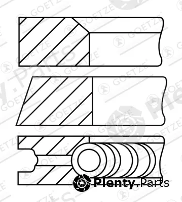 Goetze Engine 08-439300-10 — Piston Ring Kit