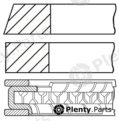 Goetze Engine 08-443900-00 — Piston Ring Kit