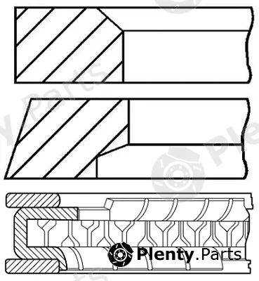 Goetze Engine 08-433700-00 — Piston Ring Kit
