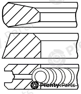 Goetze Engine 08-135500-10 — Piston Ring Kit