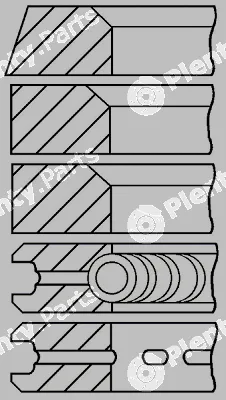 Goetze Engine 08-126300-00 — Piston Ring Kit