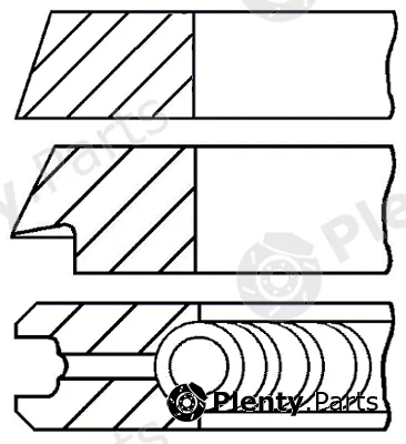 Goetze Engine 08-109400-10 — Piston Ring Kit