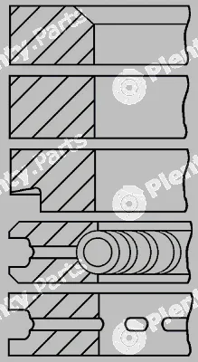 Goetze Engine 08-392000-10 — Piston Ring Kit