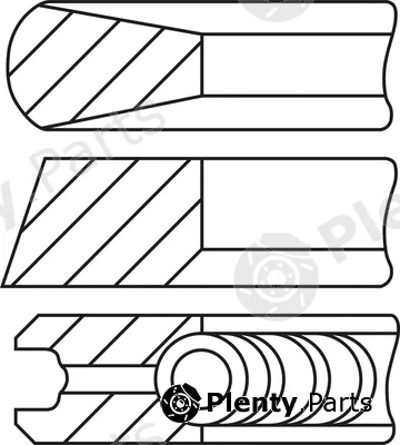 Goetze Engine 08-450800-00 — Piston Ring Kit LKZ-Ring®
