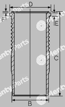 Goetze Engine 15-677620-00 — Cylinder Sleeve