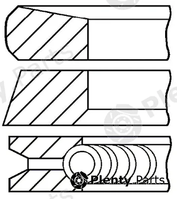Goetze Engine 08-127400-00 — Piston Ring Kit