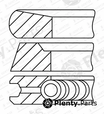 Goetze Engine 08-452600-00 — Piston Ring Kit