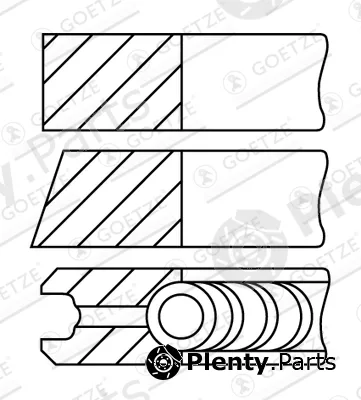 Goetze Engine 08-961000-10 — Piston Ring Kit