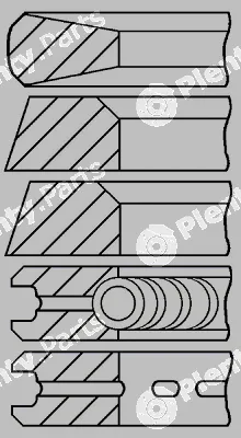 Goetze Engine 08-166600-10 — Piston Ring Kit