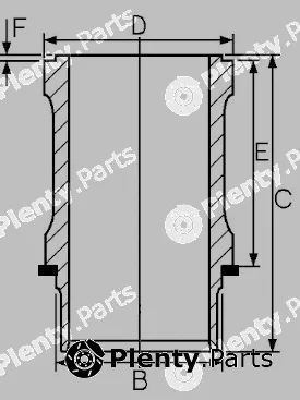 Goetze Engine 15-570050-00 — Cylinder Sleeve