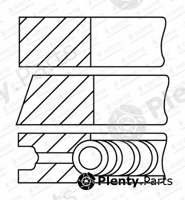 Goetze Engine 08-436300-10 — Piston Ring Kit