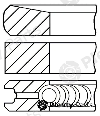 Goetze Engine R48670DR — Piston Ring Kit