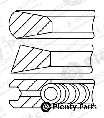 Goetze Engine 08-744700-10 — Piston Ring Kit