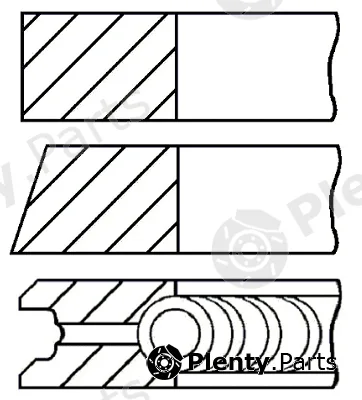 Goetze Engine 08-523900-00 — Piston Ring Kit