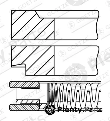 Goetze Engine 08-424200-00 — Piston Ring Kit