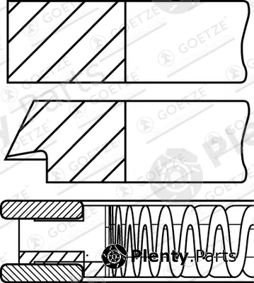 Goetze Engine 08-440500-10 — Piston Ring Kit