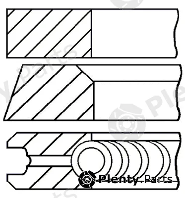Goetze Engine 08-284100-00 — Piston Ring Kit