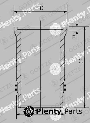 Goetze Engine 15-610050-00 — Cylinder Sleeve