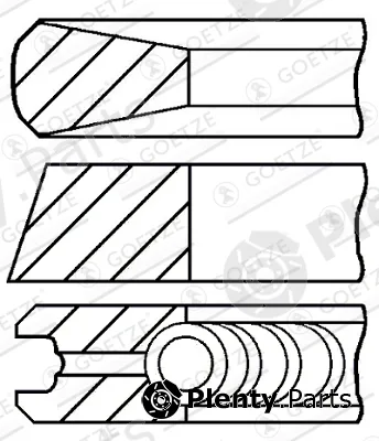 Goetze Engine 08-451800-00 — Piston Ring Kit