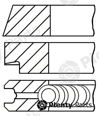 Goetze Engine 08-394607-10 — Piston Ring Kit