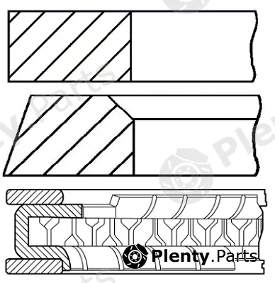 Goetze Engine 08-960700-00 — Piston Ring Kit