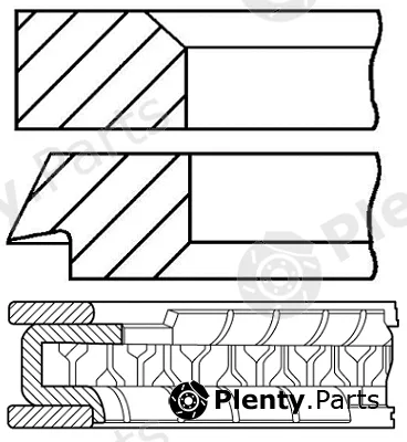 Goetze Engine 08-424800-00 — Piston Ring Kit