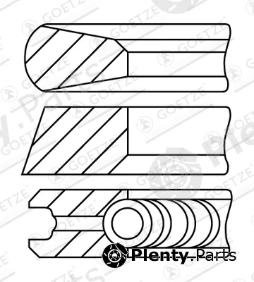 Goetze Engine 08-454000-00 — Piston Ring Kit