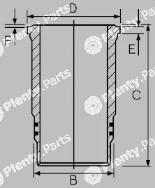 Goetze Engine 14-480230-00 — Cylinder Sleeve