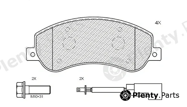 Klaxcar France 24105z — Brake Pad Set, disc brake
