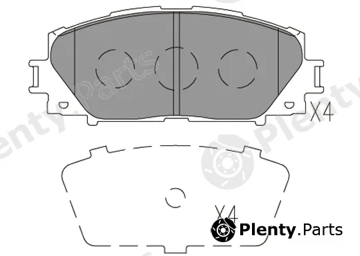 Klaxcar France 24796z — Brake Pad Set, disc brake