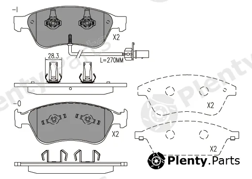 Klaxcar France 24786z — Brake Pad Set, disc brake