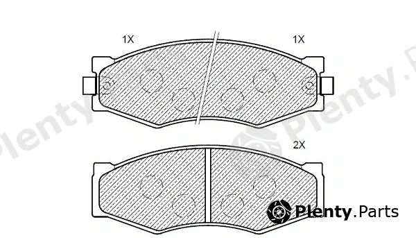 Klaxcar France 24165z — Brake Pad Set, disc brake