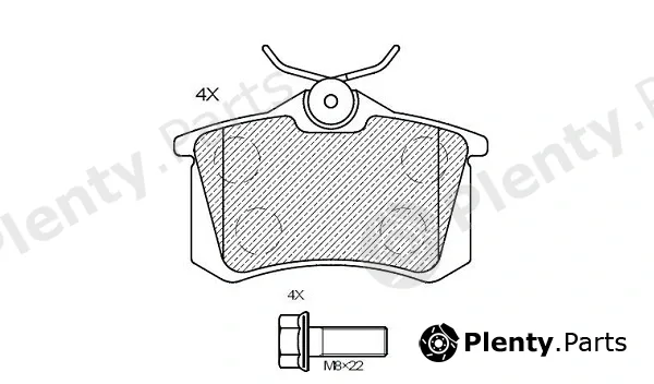 Klaxcar France 24430z — Brake Pad Set, disc brake