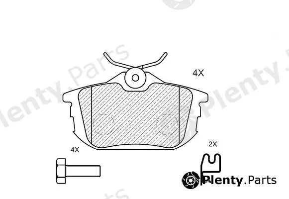 Klaxcar France 24001z — Brake Pad Set, disc brake