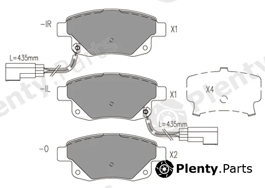 Klaxcar France 24022z — Brake Pad Set, disc brake