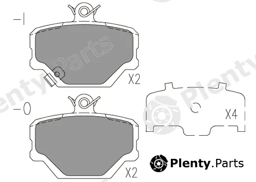 Klaxcar France 24052z — Brake Pad Set, disc brake