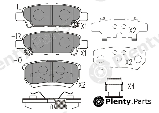 Klaxcar France 24787z — Brake Pad Set, disc brake