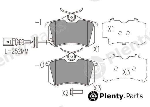 Klaxcar France 24072z — Brake Pad Set, disc brake