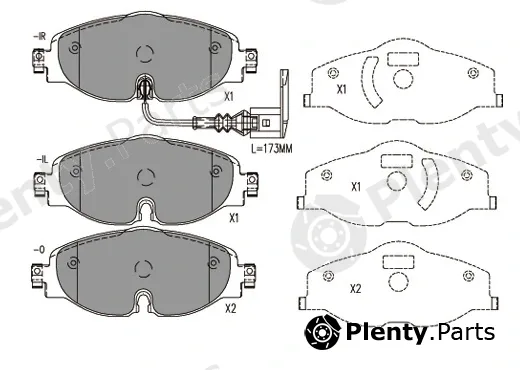 Klaxcar France 24079z — Brake Pad Set, disc brake