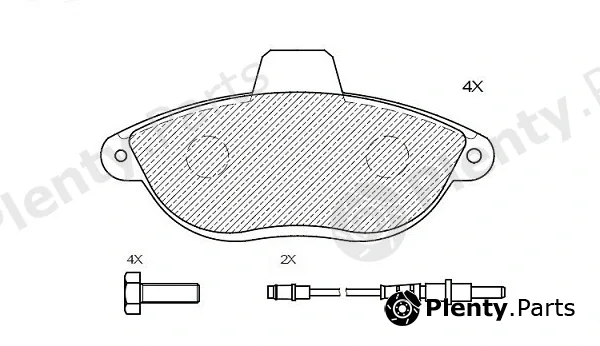 Klaxcar France 24805z — Brake Pad Set, disc brake
