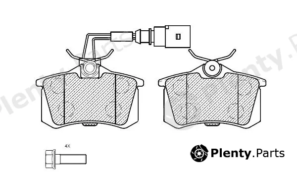 Klaxcar France 24863z — Brake Pad Set, disc brake